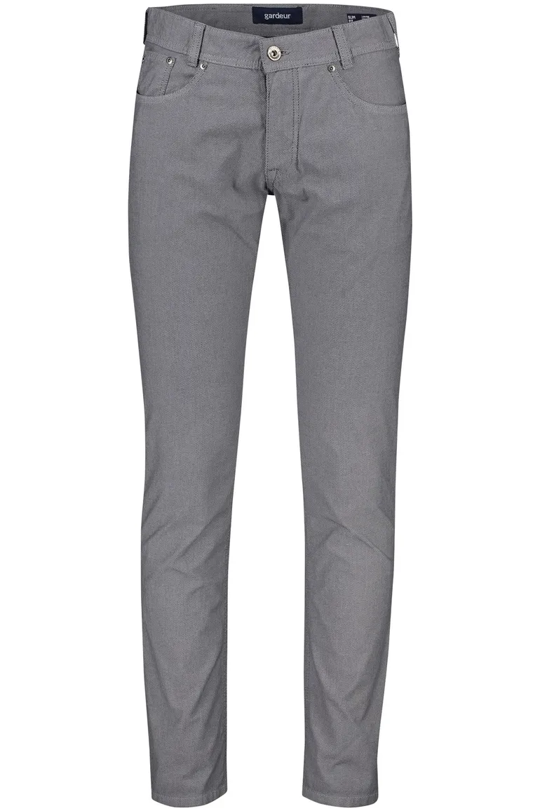 Gardeur broek 5-p grijs