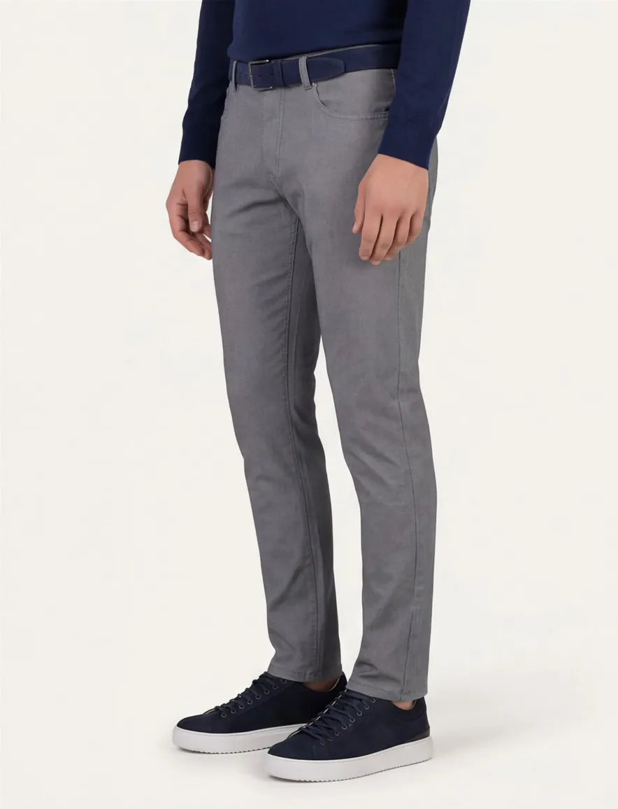 Gardeur broek 5-p grijs