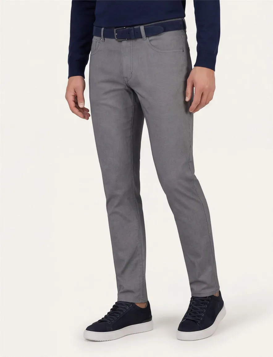 Gardeur broek 5-p grijs