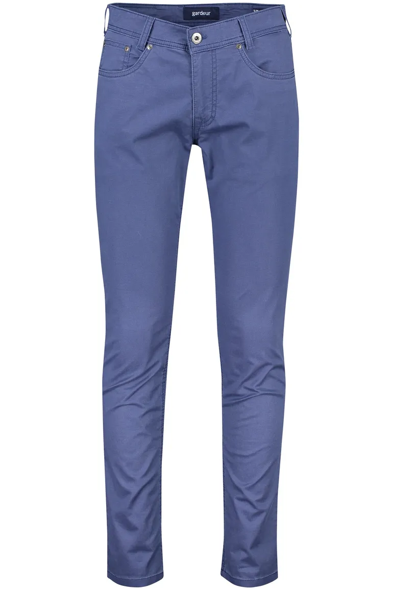 Gardeur broek 5 pocket blauw