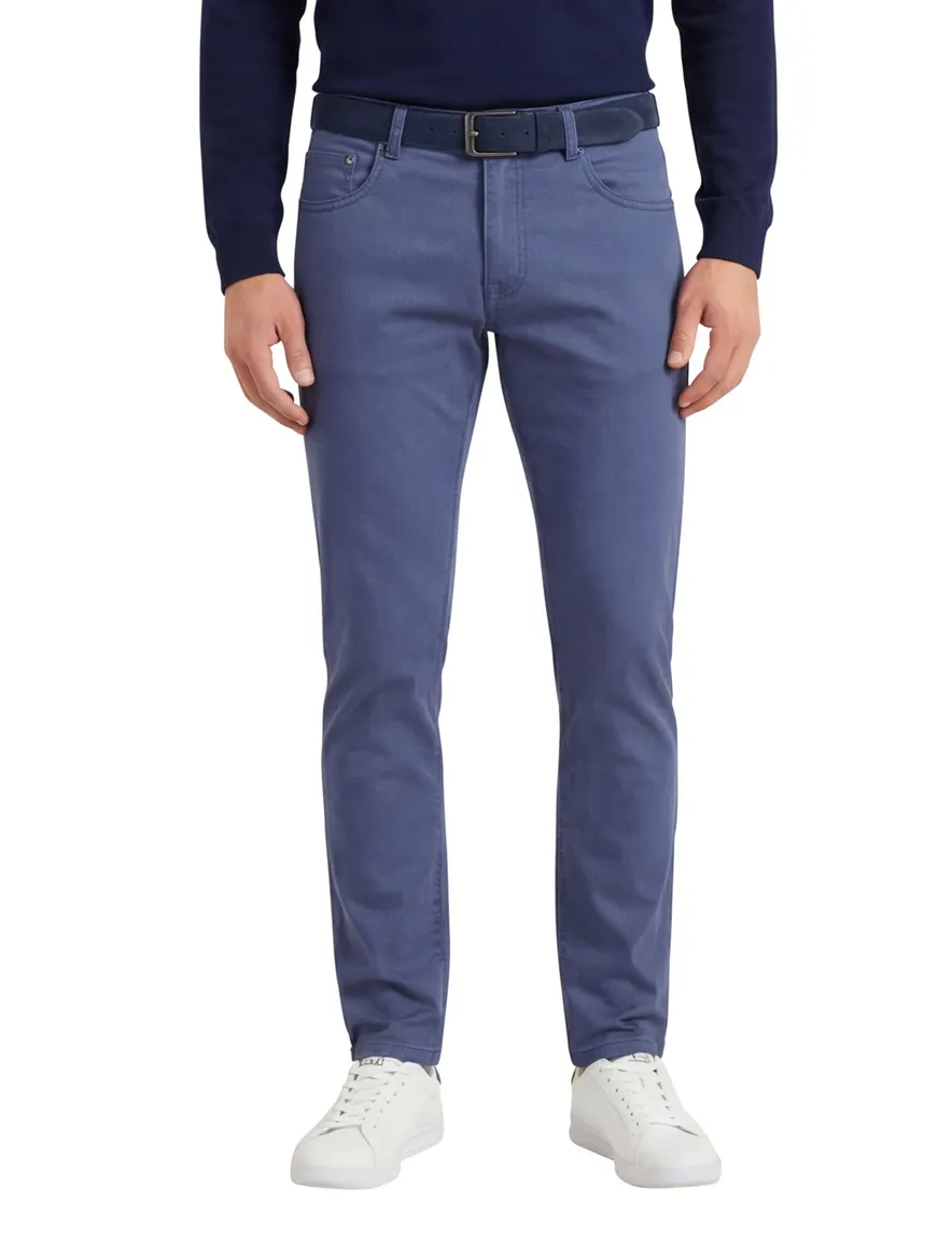 Gardeur broek 5 pocket blauw