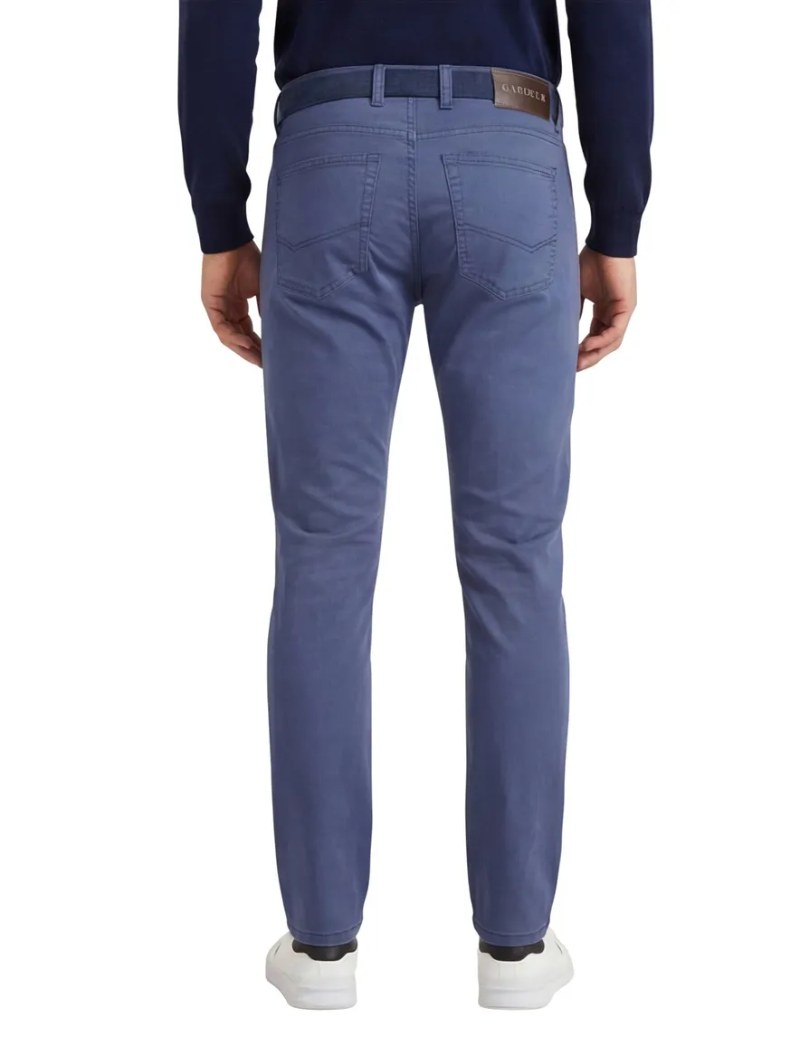 Gardeur broek 5 pocket blauw