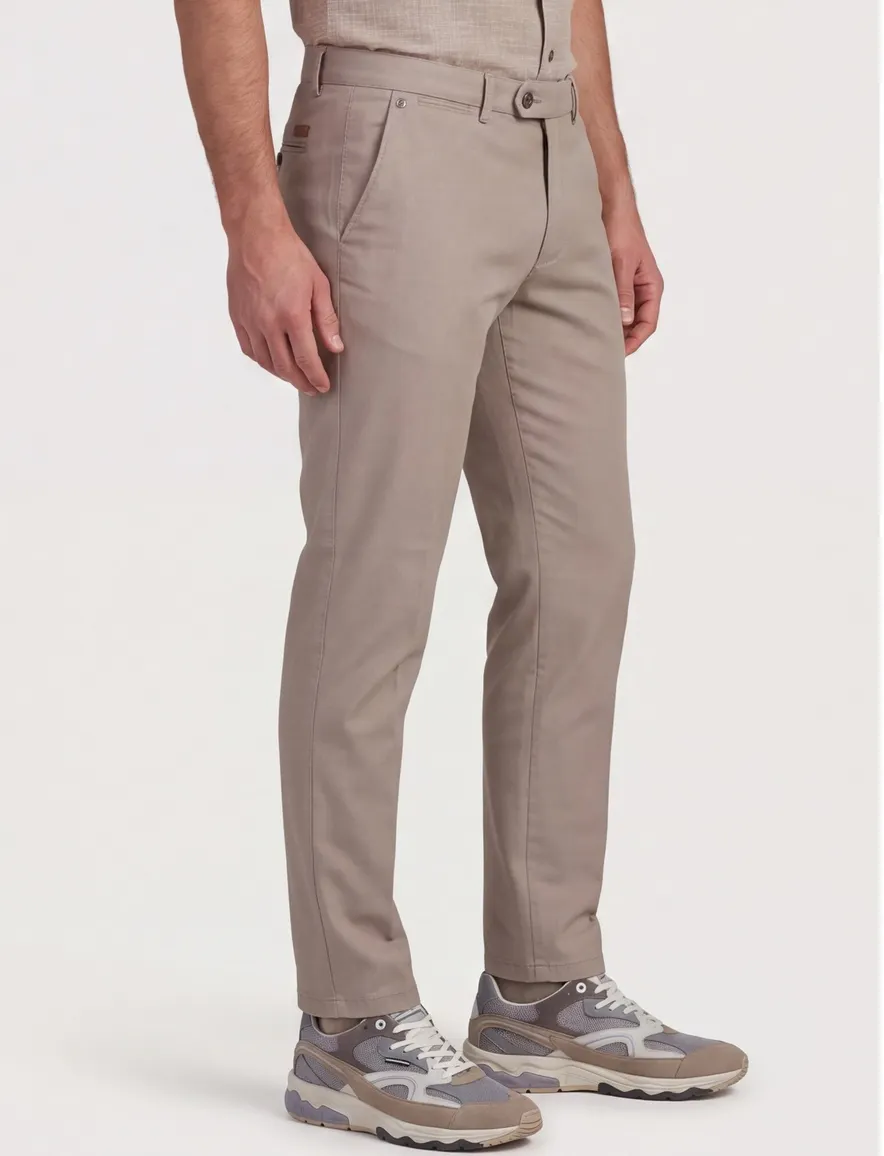 Gardeur broek chino slim fit bruin