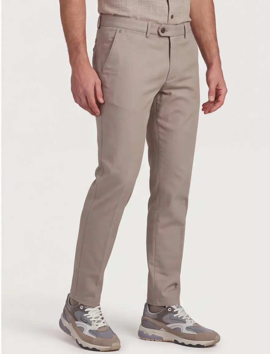 Gardeur broek chino slim fit bruin