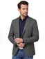 Dressler colbert donkergroen Shaped fit gemêleerd slim fit