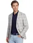 Dressler colbert beige geruit linnen slim fit