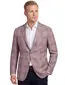 Dressler colbert roze geruit slim fit met 2 knopen