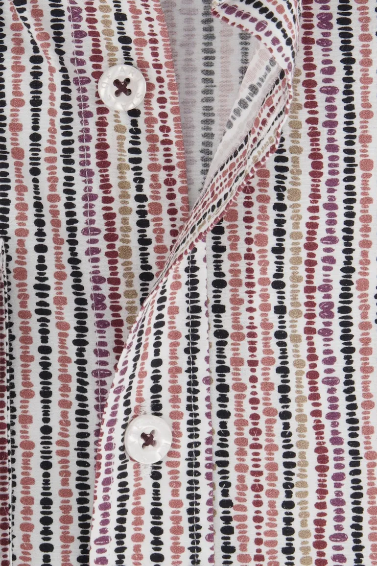 State of Art overhemd roze paart stretch