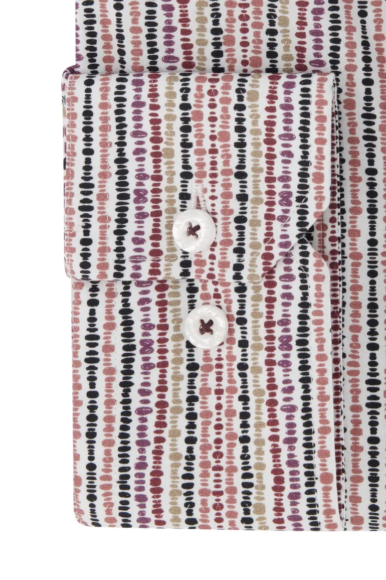 State of Art overhemd roze paart stretch