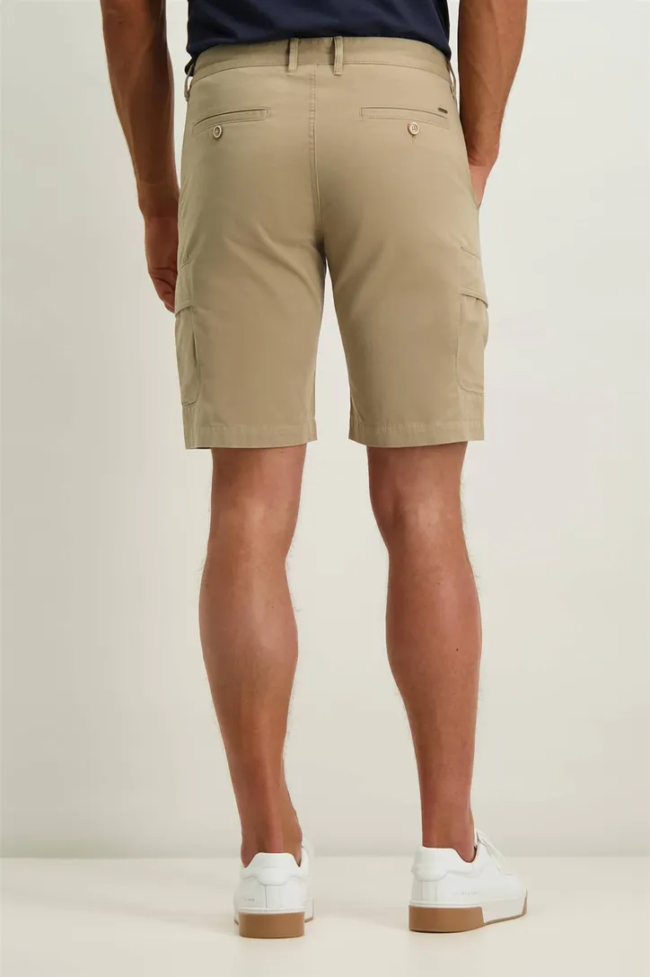 State of Art korte broek beige uni katoen