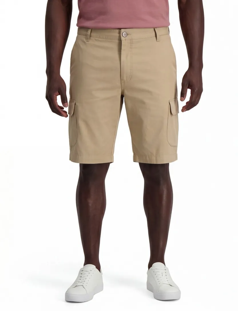 State of Art korte broek beige uni katoen