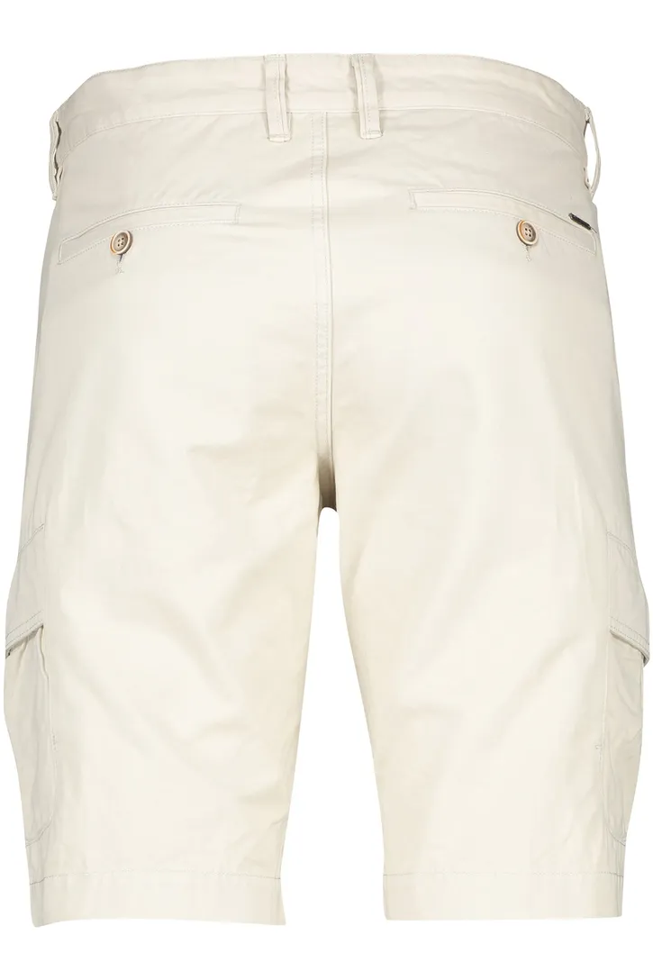 katoenen State of Art korte broek effen wit