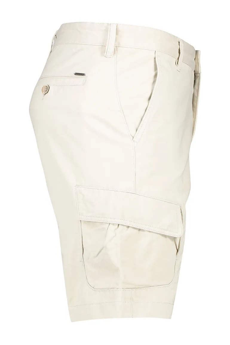 State of Art korte broek effen wit katoen