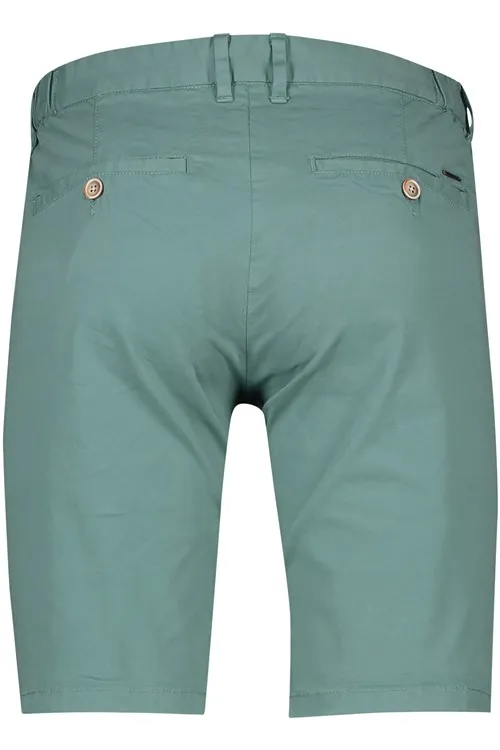 broek State of Art korte groen effen katoen