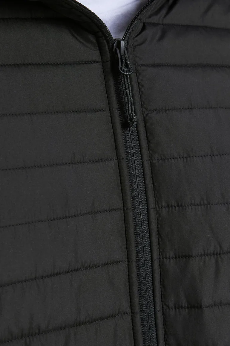 Jack & Jones tussenjas Plus Size zwart effen rits normale fit
