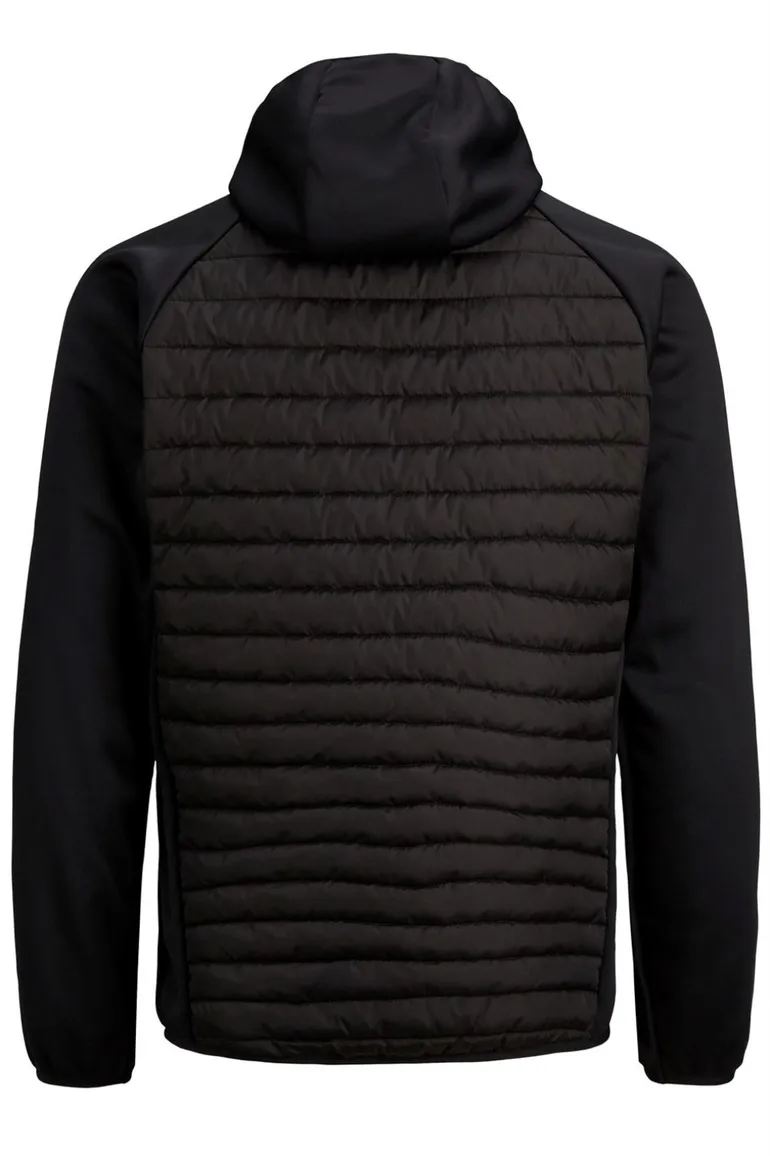Jack & Jones tussenjas Plus Size zwart effen rits normale fit
