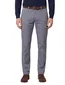Eurex katoenen chino blauw zakken effen katoen