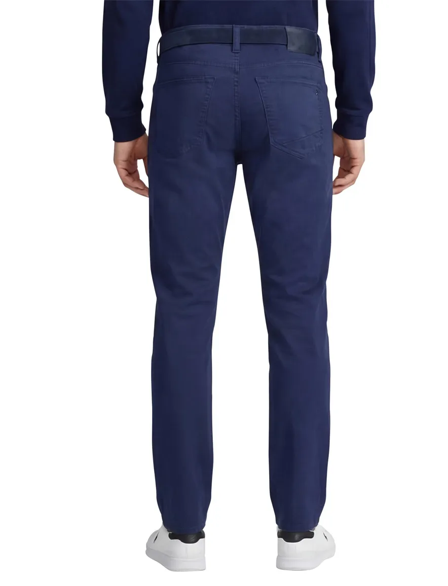 Brax 5-pocket broek marathon Chuck blauw effen denim