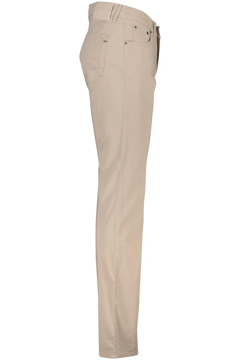 Brax Pantalon beige effen chuck modern fit
