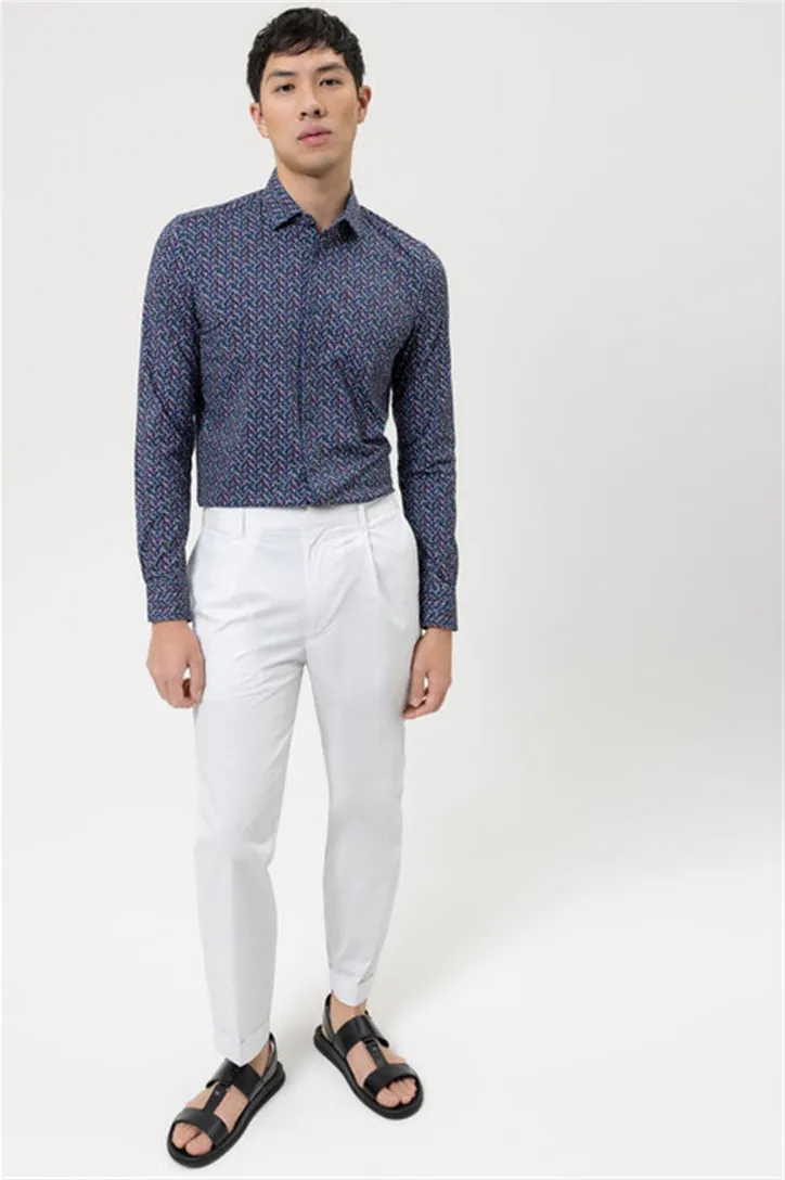 Olymp overhemd Level Five extra slim fit multicolor geprint