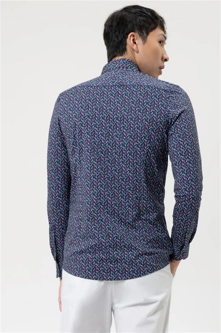 Olymp overhemd Level Five extra slim fit multicolor geprint