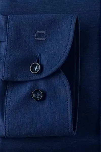 Olymp overhemd Level Five extra slim fit donkerblauw effen katoen