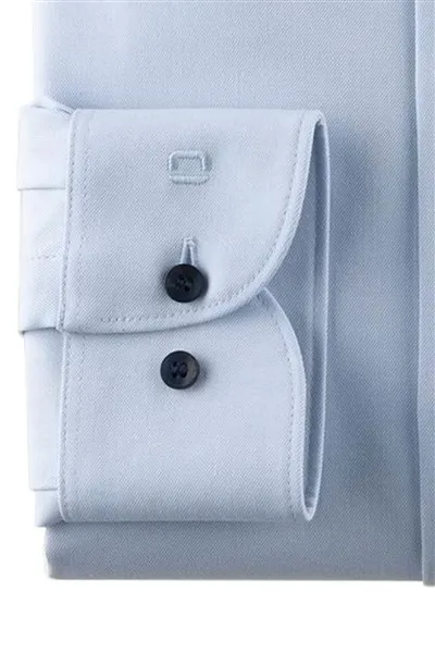 Olymp Level Five 24/Seven business overhemd extra slim fit lichtblauw effen katoen