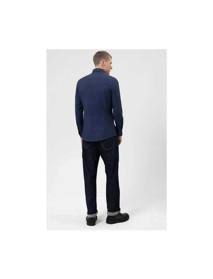 Overhemd Olymp body fit level 5 donkerblauw