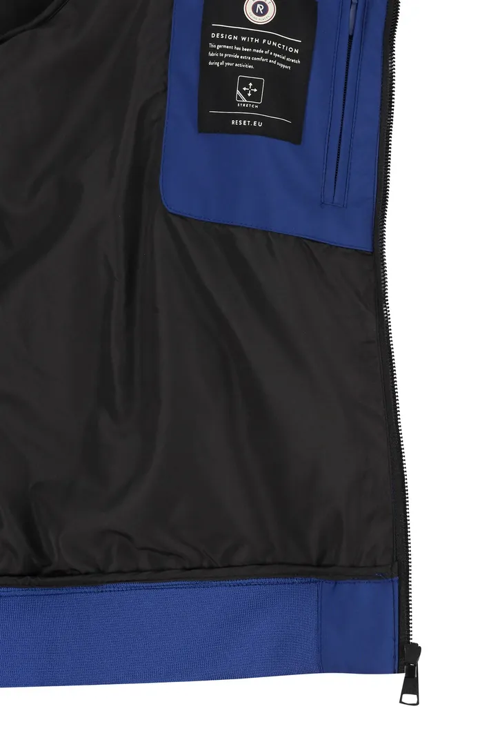 tussenjas reset normale fit blauw Kingstom ritszakken