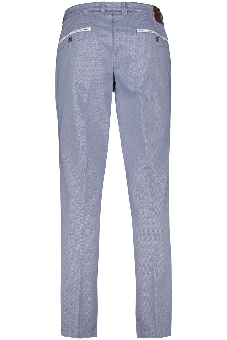 Modern fit Meran U M.E.N.S. katoenen broek blauw stretch
