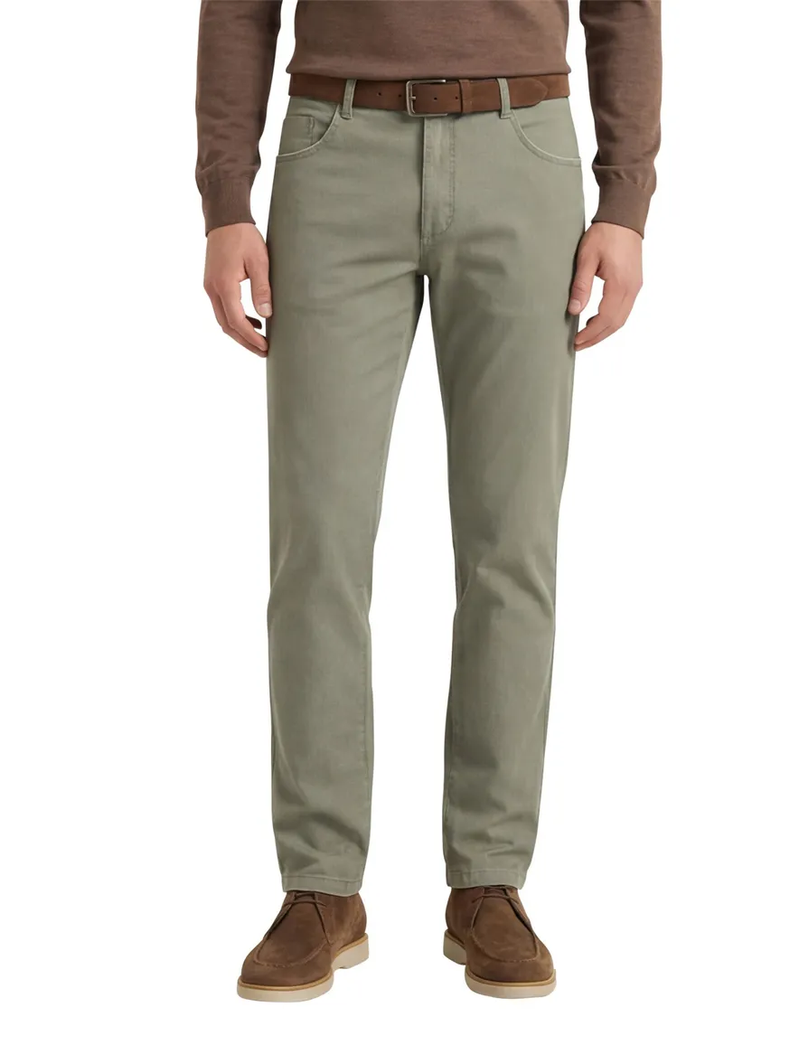 M.E.N.S. katoenen broek Meran groen
