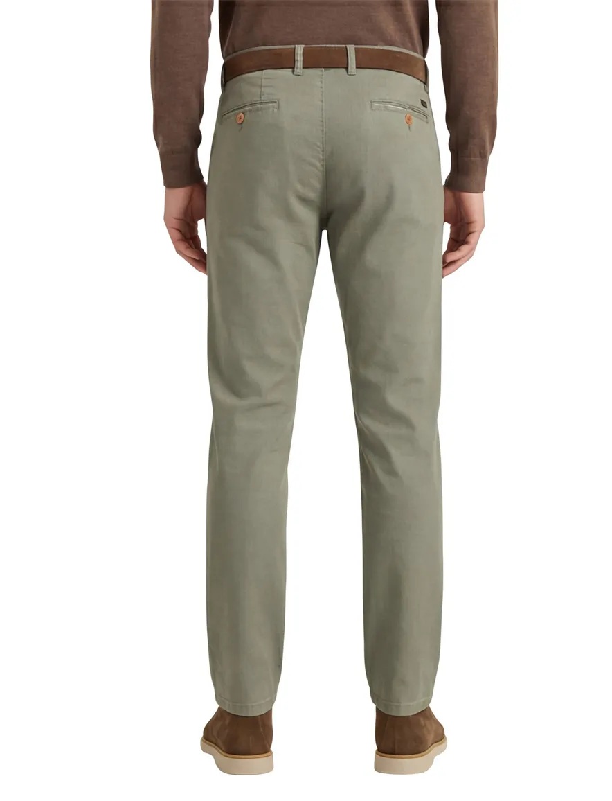 M.E.N.S. katoenen broek Meran groen