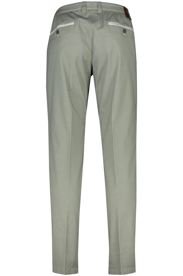 M.E.N.S. pantalon olijfgroen Meran wijde fit