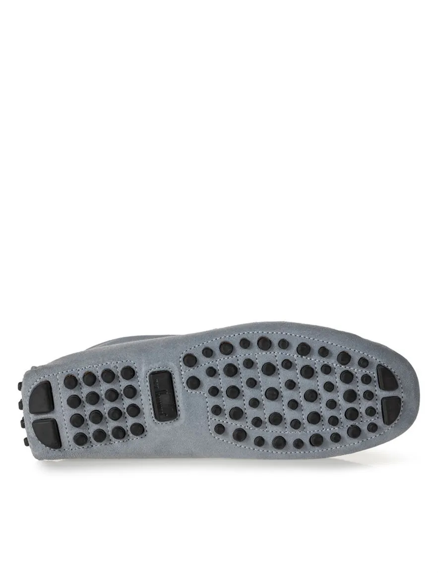 Floris van Bommel loafers blauw leer