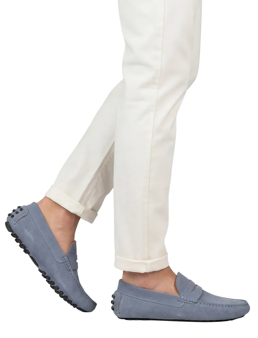 Floris van Bommel loafers blauw leer