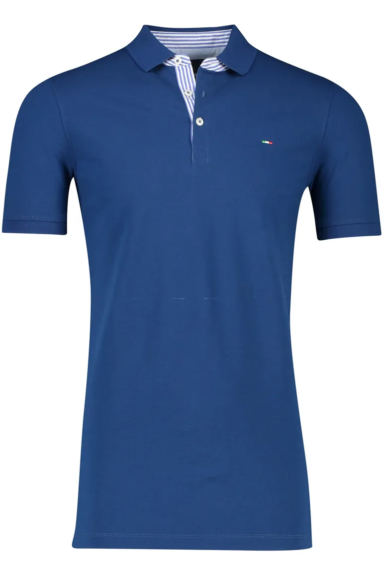 Portofino poloshirt blauw extra lang