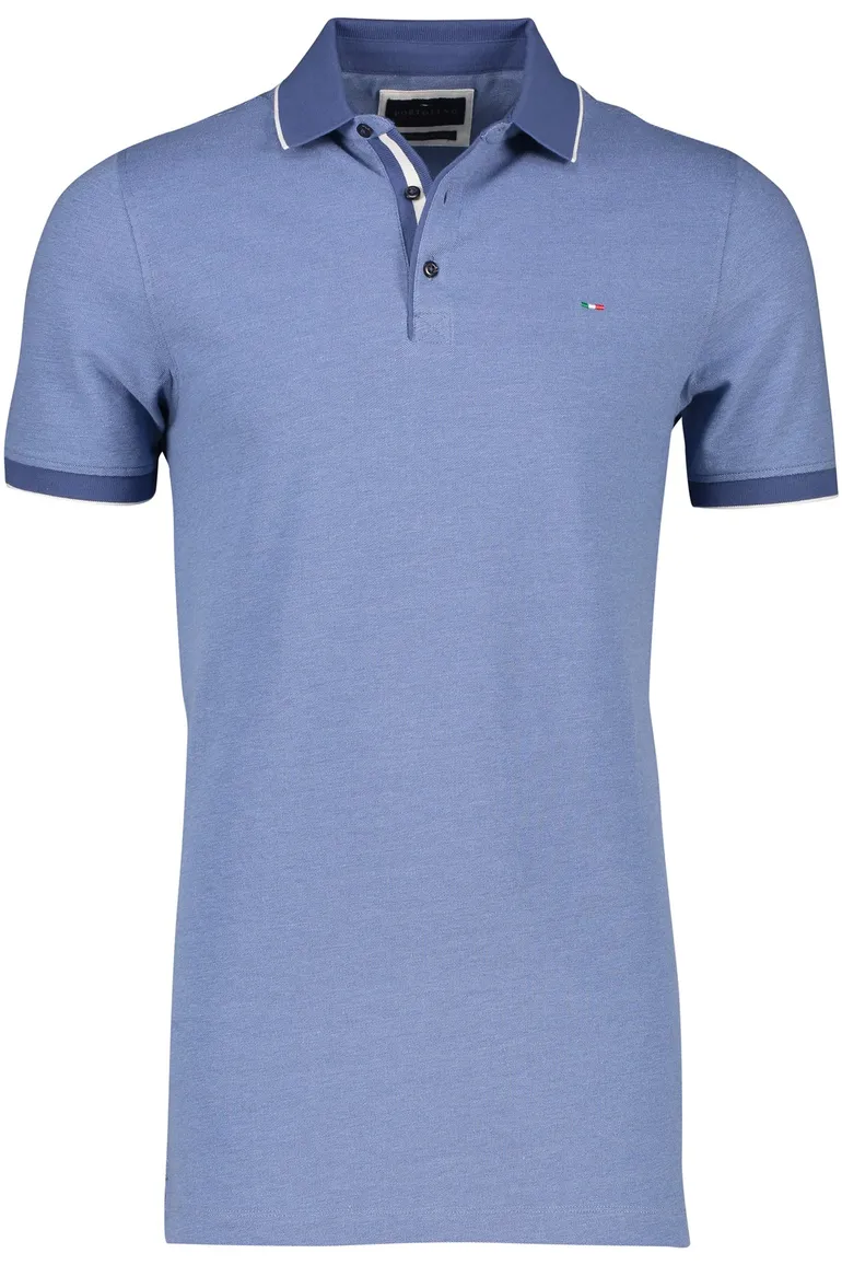 Portofino polo extra lang blauw 3-knoops