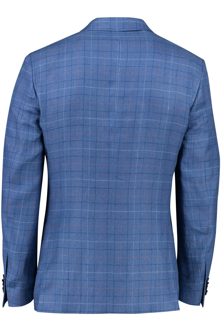 Magee wijde fit colbert blauw geruit