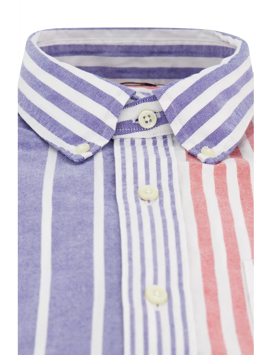 Polo Ralph Lauren overhemd gestreept roze/paars