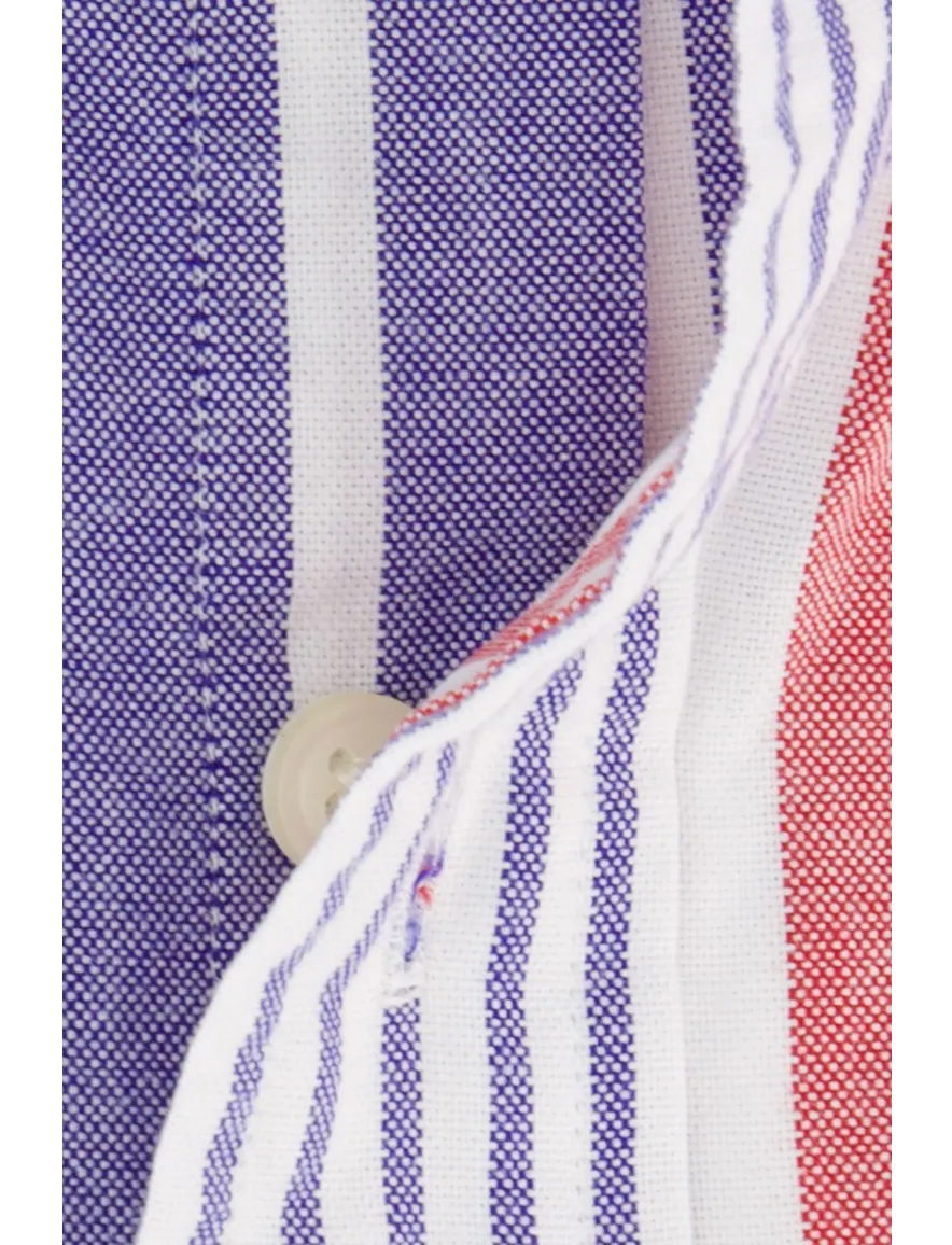 Polo Ralph Lauren overhemd gestreept roze/paars