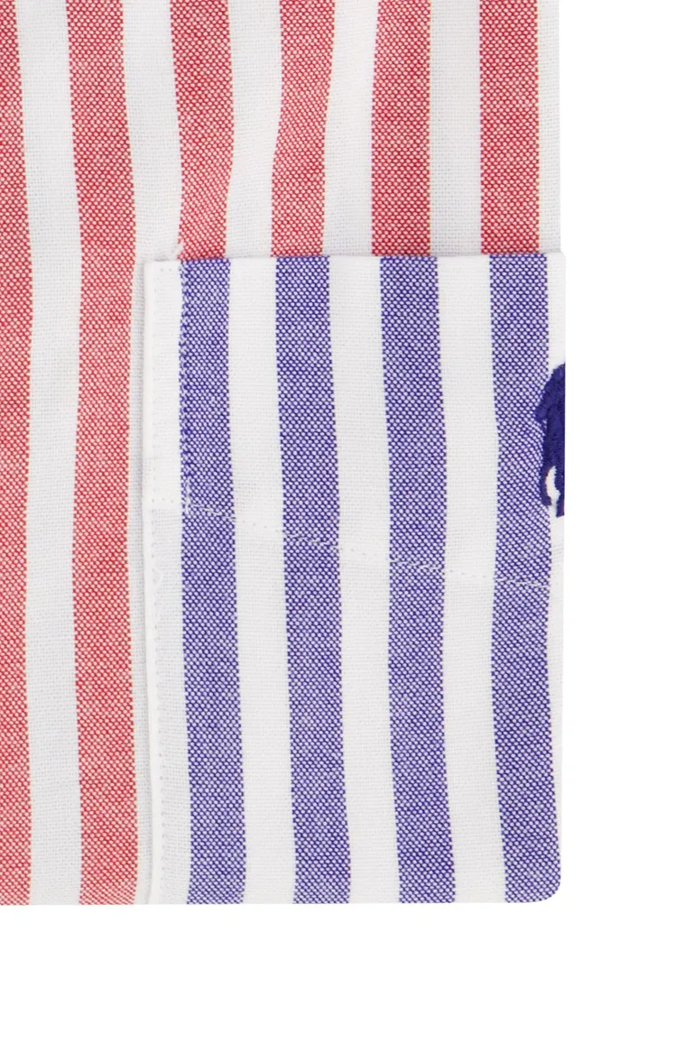 Polo Ralph Lauren overhemd gestreept roze/paars