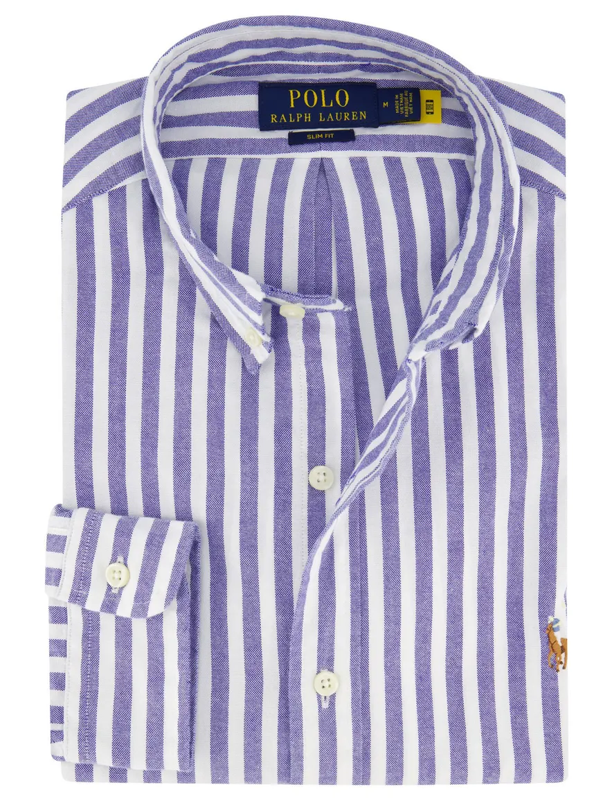 Polo Ralph Lauren overhemd blauw/wit gestreept