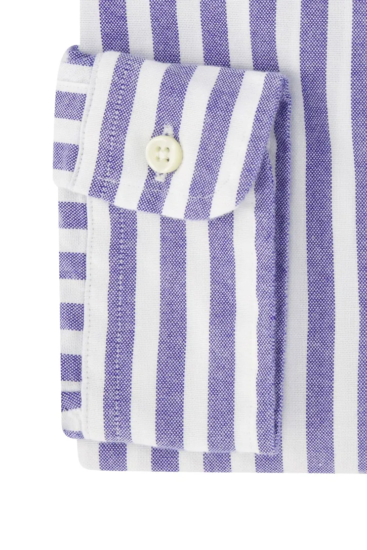 Polo Ralph Lauren Slim Fit lichtblauw gestreept overhemd