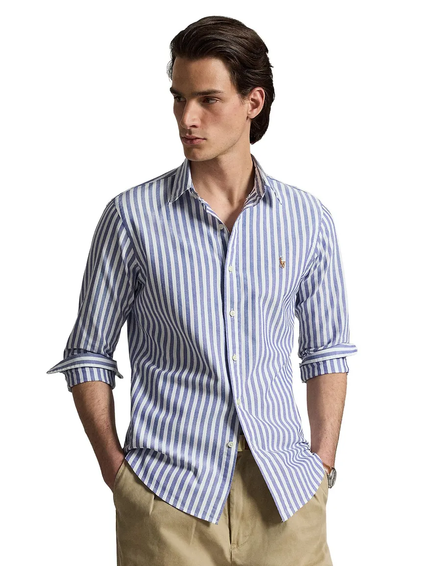 Polo Ralph Lauren overhemd blauw/wit gestreept