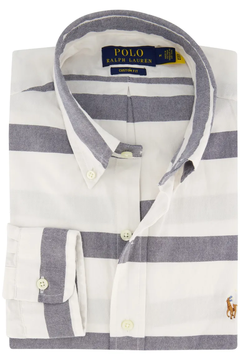 Polo Ralph Lauren overhemd grijs/wit gestreept