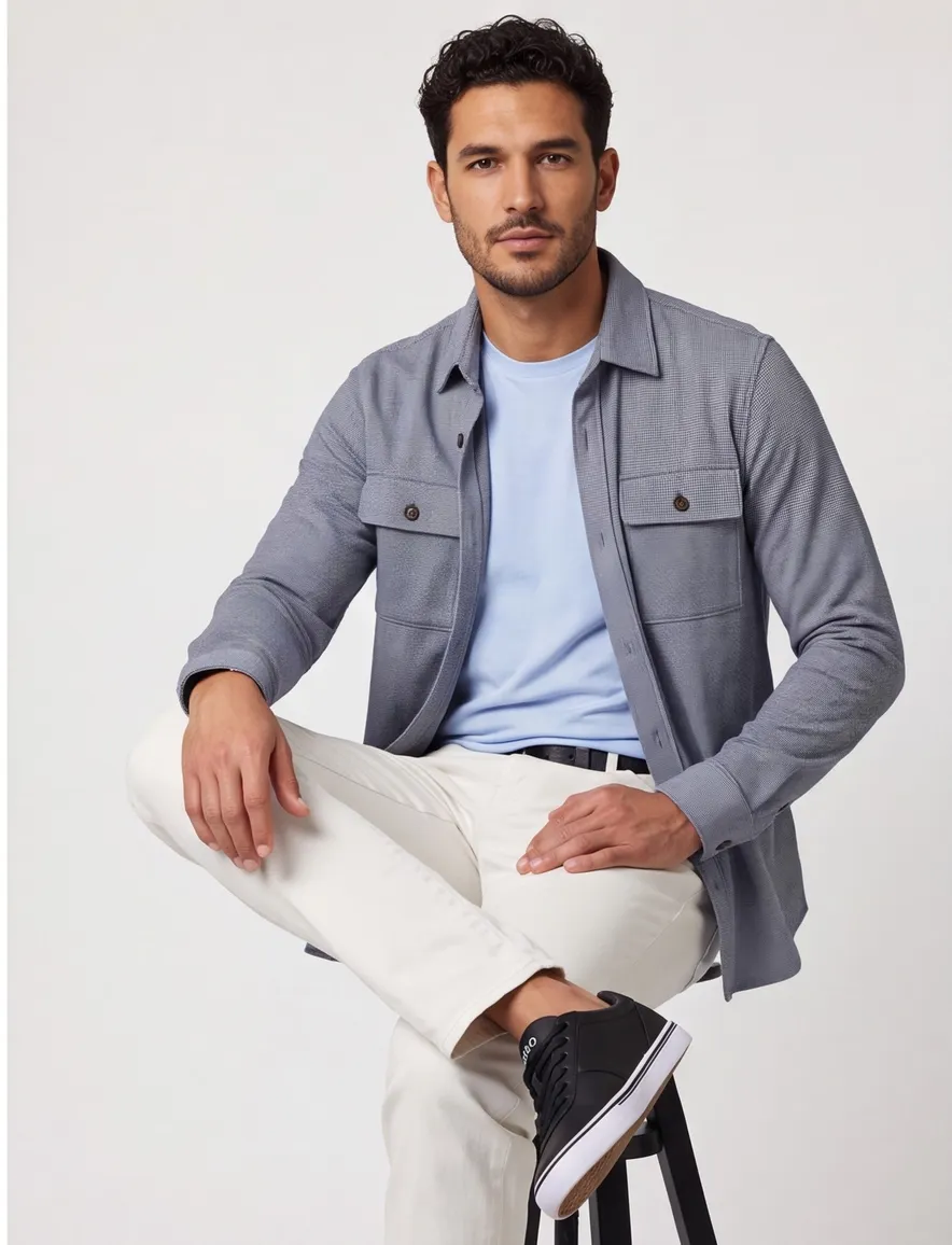 Born With Appetite overshirt blauw