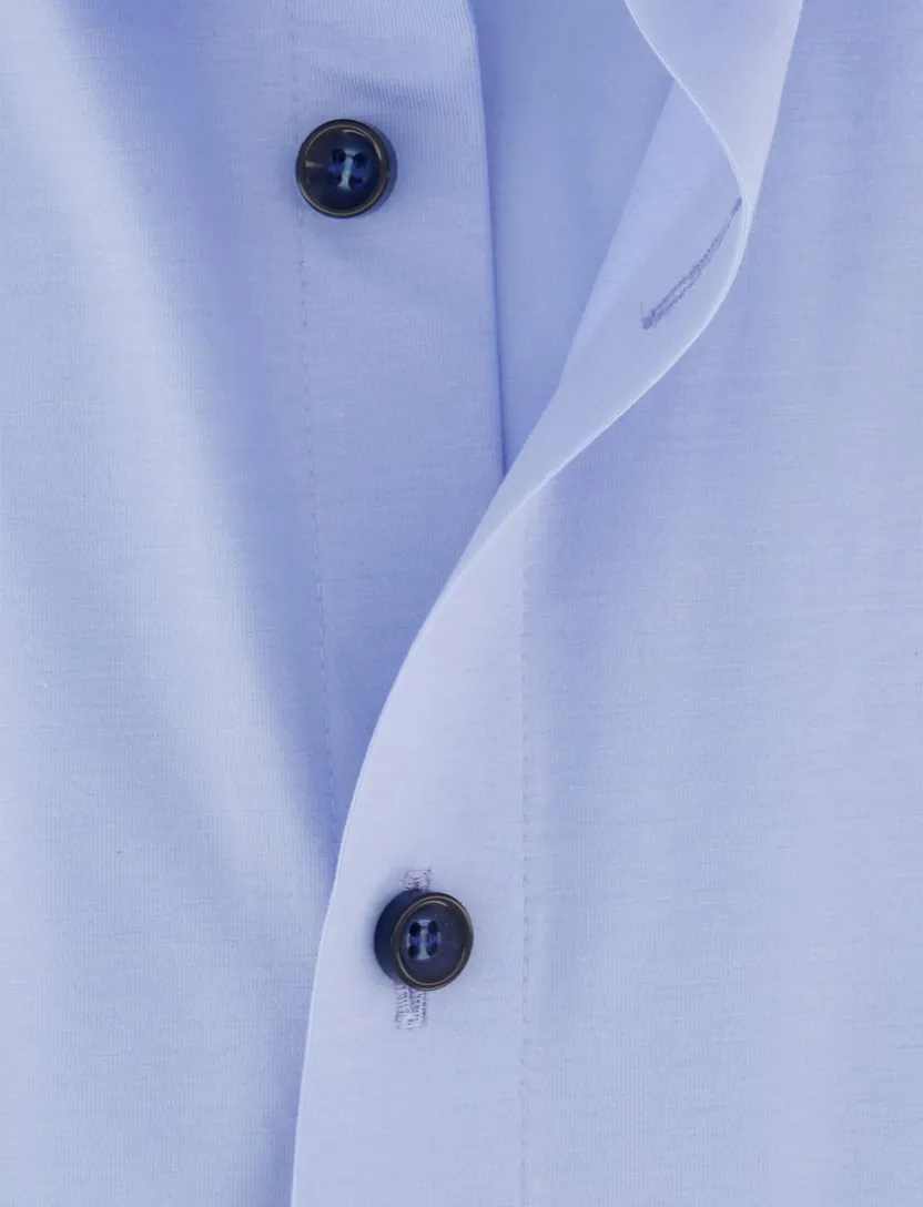 Olymp overhemd body fit lichtblauw semi-wide collar