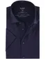 Olymp slim fit overhemd korte mouw donkerblauw effen
