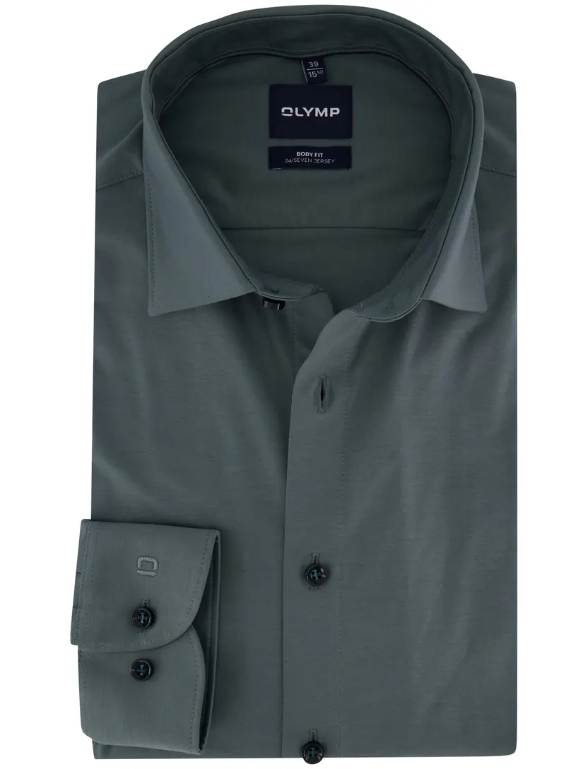 Overhemd Olymp groen jersey
