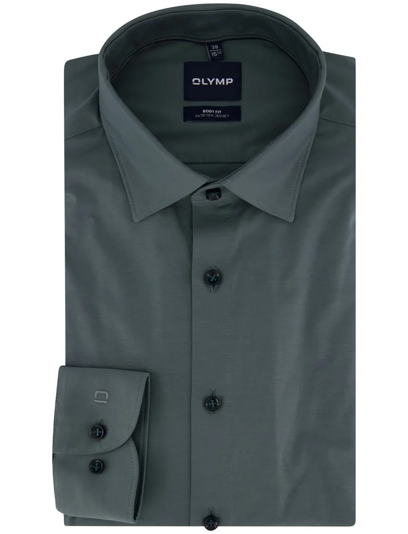 Overhemd Olymp groen jersey